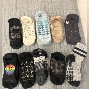 10 Pairs Pure Barre/Tavi Noir Sticky Socks